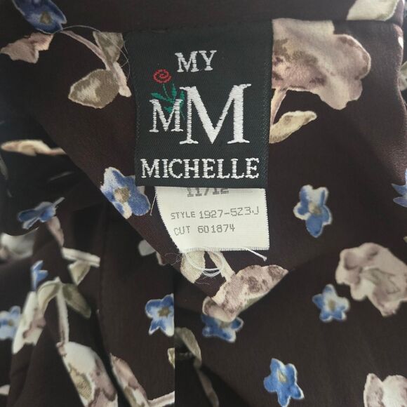Y2K My Michelle Bohemian floral brown Mini Flowy skirt - Picture 7 of 13